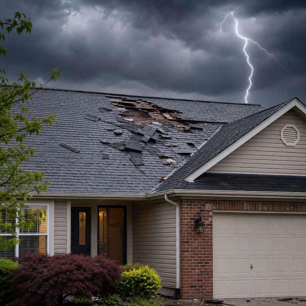 Storm damage roofing Maryland